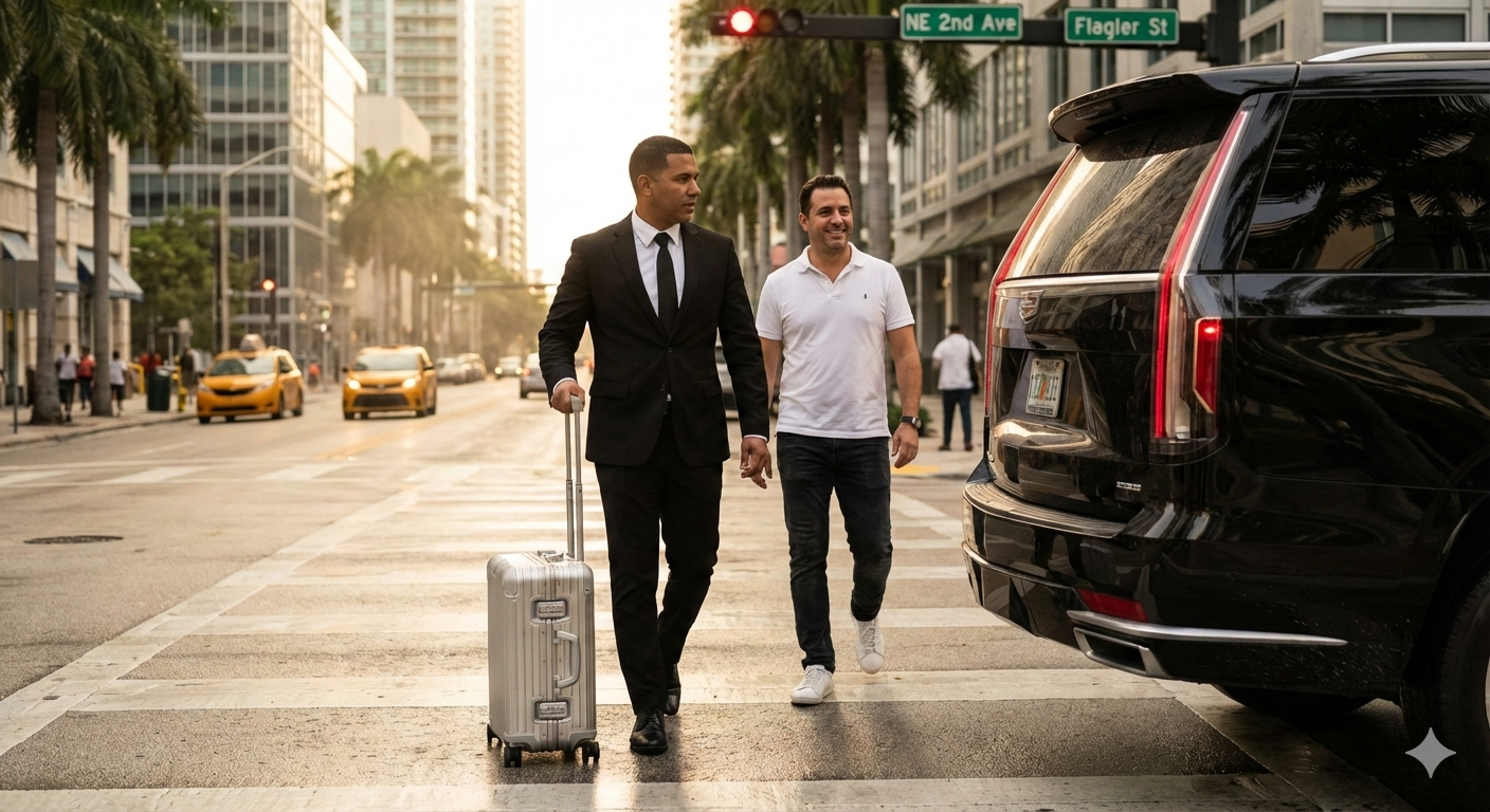 Google Ads for Miami luxury limo service — airport transfer and chauffeur booking campaign